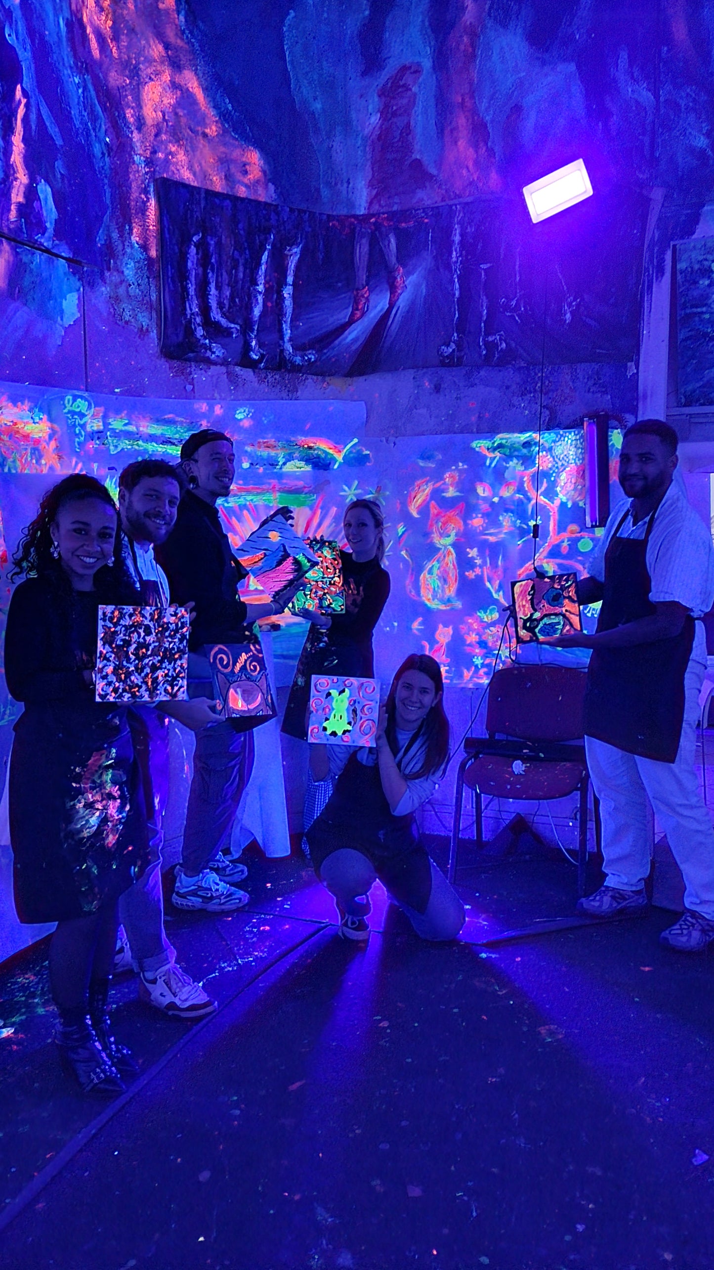 Carte 20 séances peinture fluo