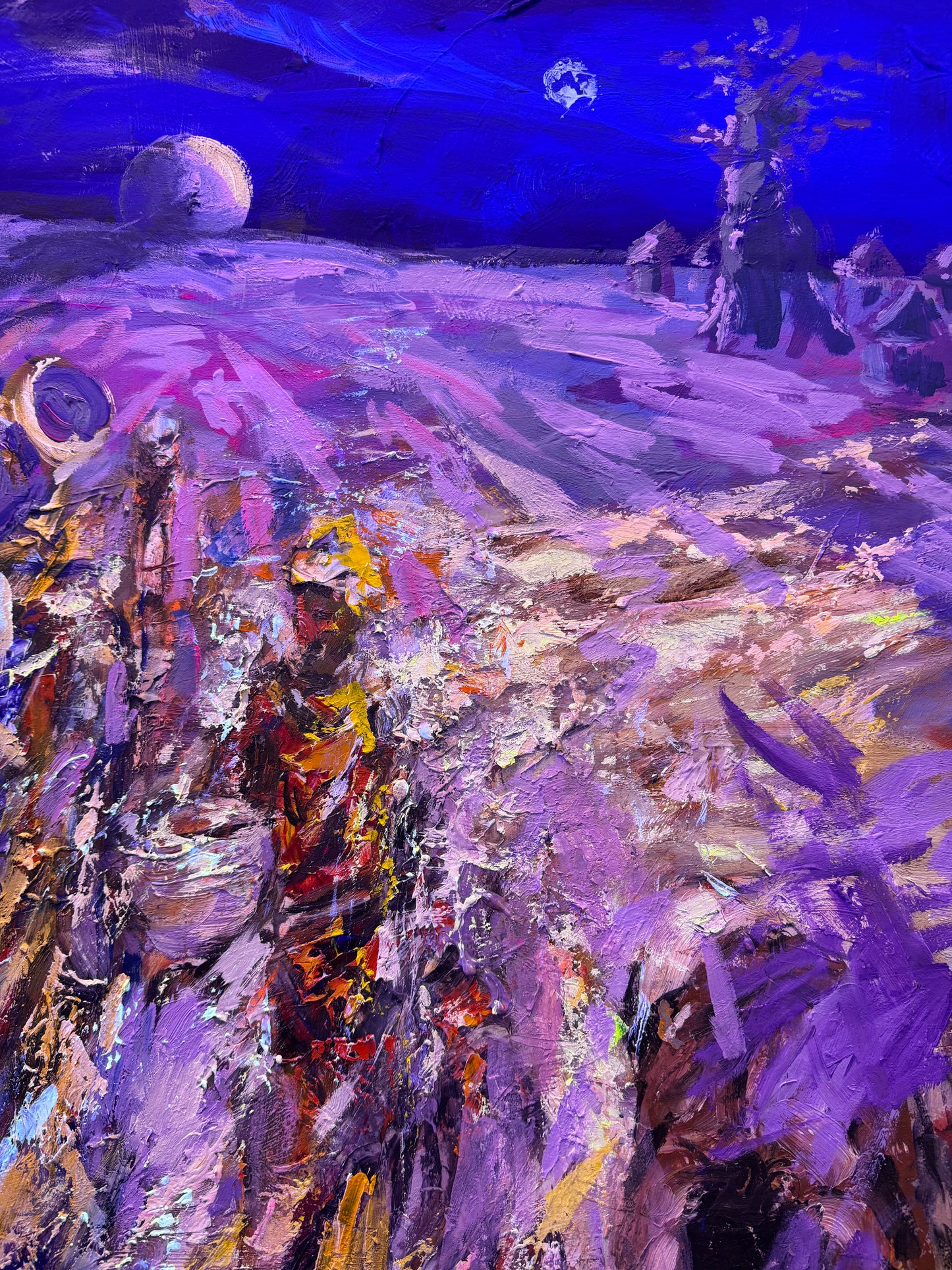 Evasion - acrylique et huile sur toile