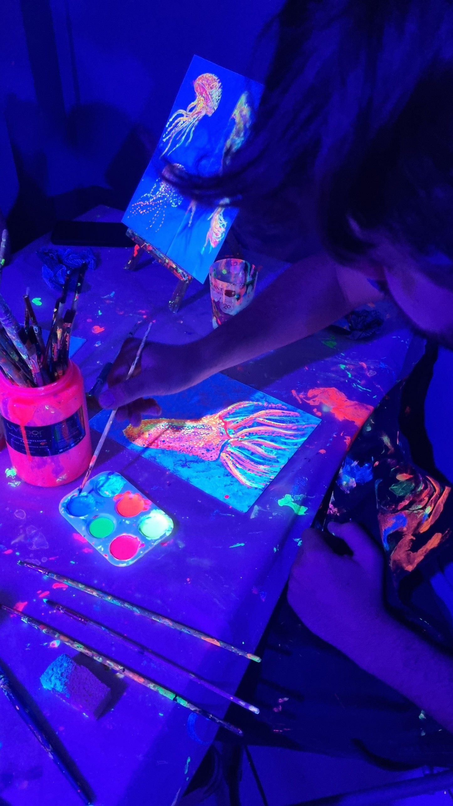 Atelier Dark light Painting - Peinture Fluo