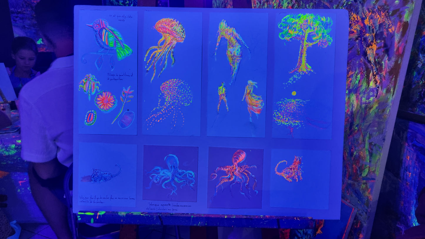 Atelier Dark light Painting - Peinture Fluo