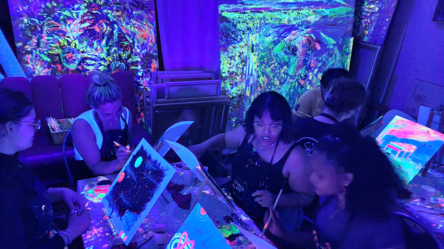 Atelier Dark light Painting - Peinture Fluo