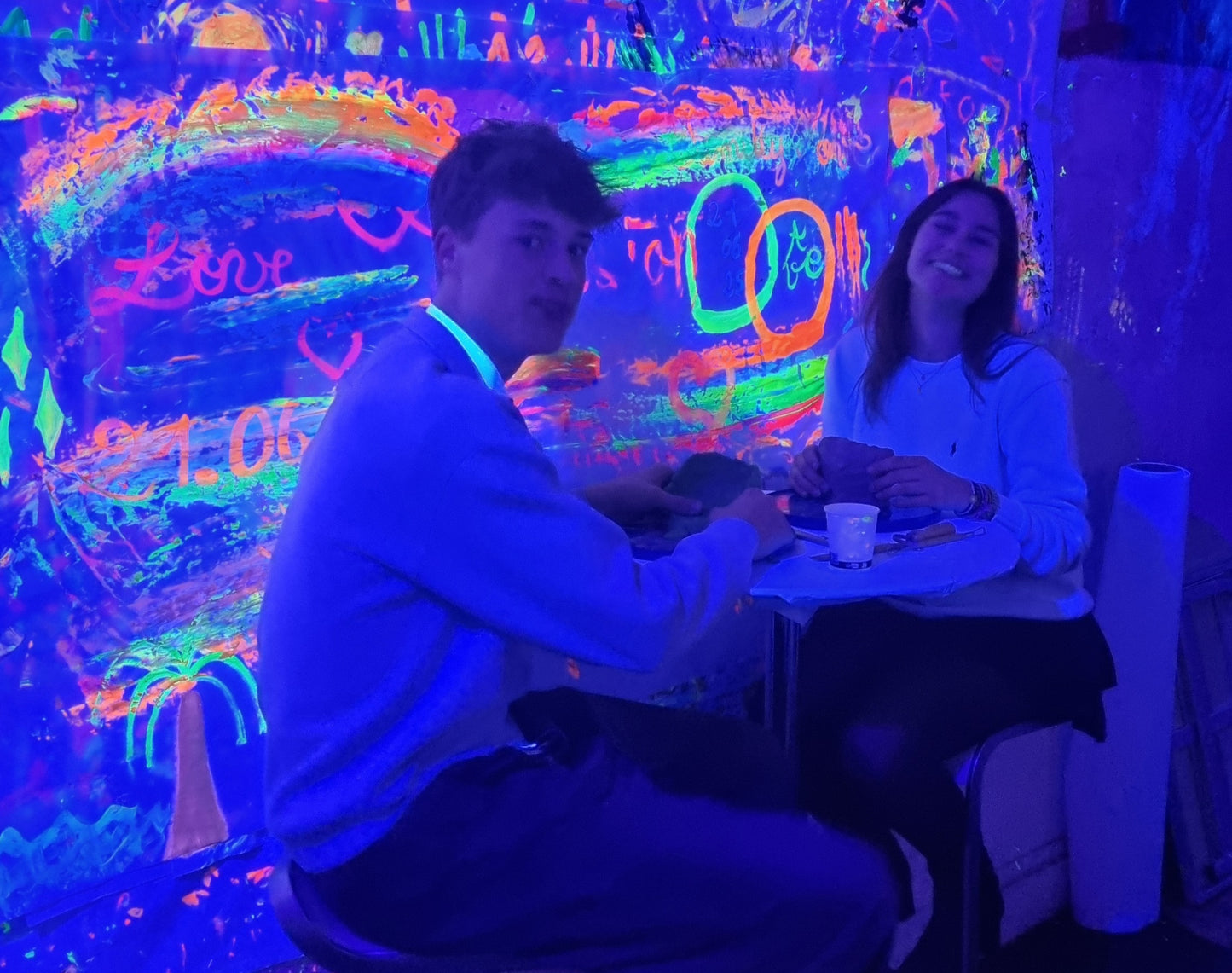 4-handed sculpture workshop in the dark in Lyon (69)