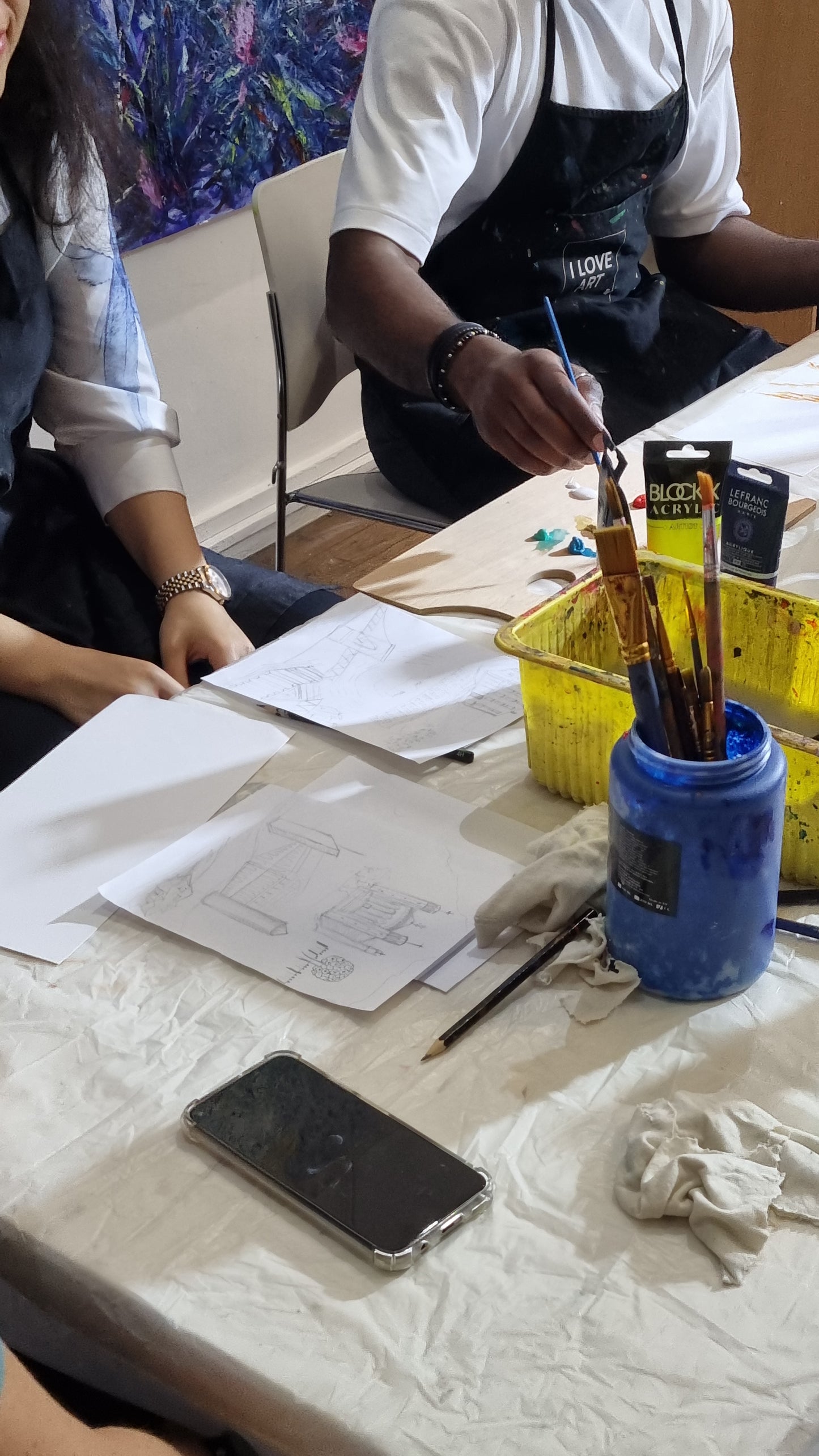 Team building:création d’une fresque